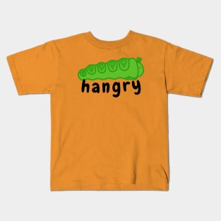 Funny Animal Hangry Caterpillar Kids T-Shirt